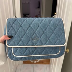 Kate Spade Quilted Denim Shoulder Bag – Blue